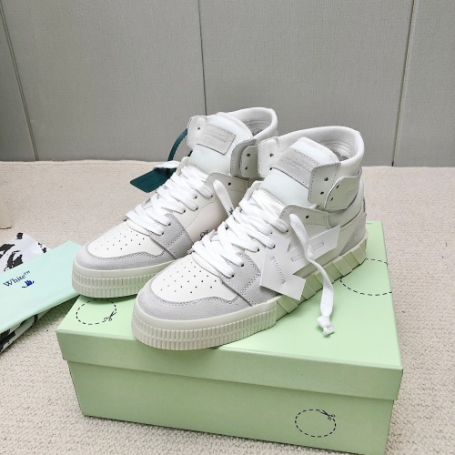 Off-White High Tops Shoes For Women #1043421 $118.00 USD, Wholesale Replica Off-White High Tops Shoes