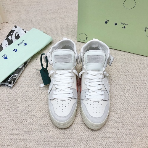 Replica Off-White High Tops Shoes For Women #1043421 $118.00 USD for Wholesale