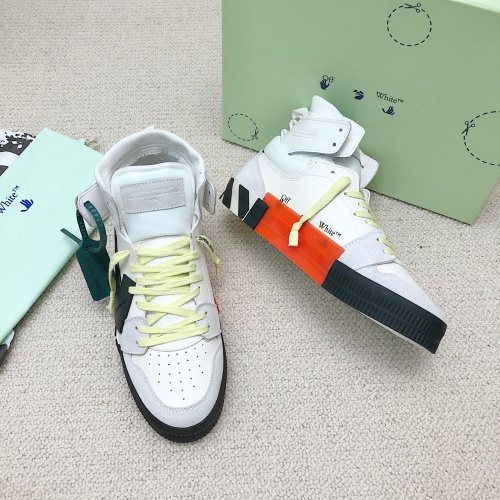 Replica Off-White High Tops Shoes For Women #1043423 $118.00 USD for Wholesale
