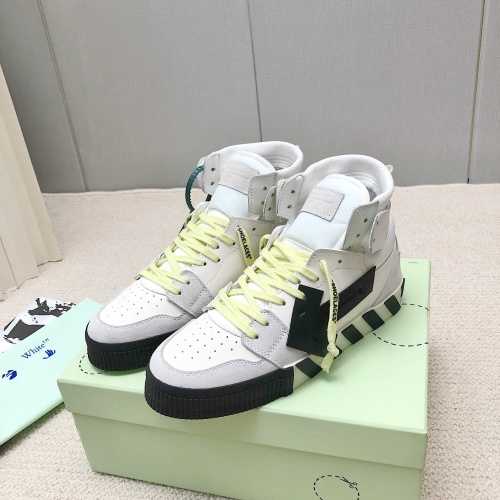 Off-White High Tops Shoes For Men #1043424 $118.00 USD, Wholesale Replica Off-White High Tops Shoes