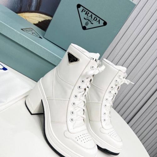 Replica Prada Boots For Women #1043652 $140.00 USD for Wholesale