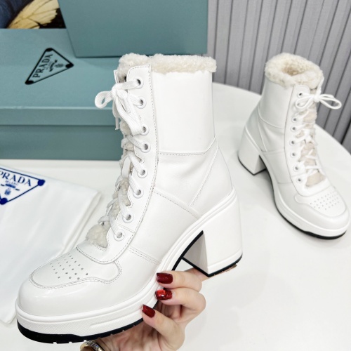 Replica Prada Boots For Women #1043654 $160.00 USD for Wholesale