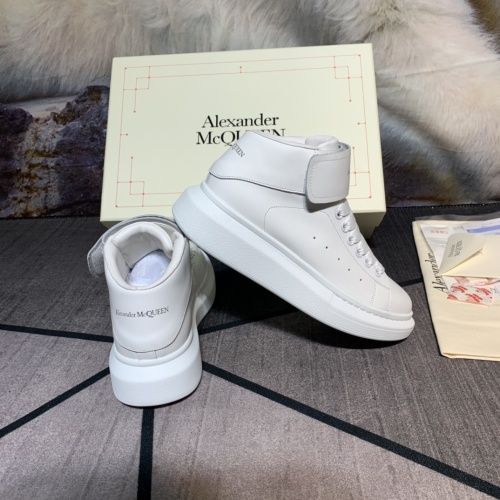 Replica Alexander McQueen High Tops Shoes For Women #1043902 $115.00 USD for Wholesale