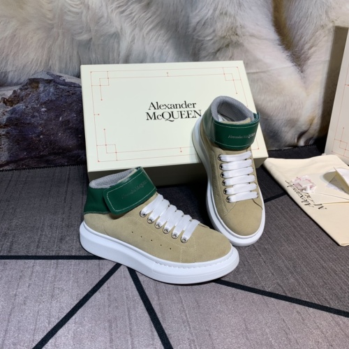 Replica Alexander McQueen High Tops Shoes For Women #1043910 $115.00 USD for Wholesale