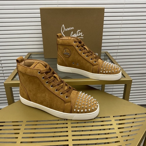 Christian Louboutin High Top Shoes For Men #1043918 $96.00 USD, Wholesale Replica Christian Louboutin High Top Shoes