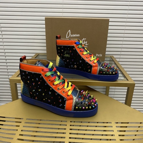 Christian Louboutin High Top Shoes For Men #1043930 $100.00 USD, Wholesale Replica Christian Louboutin High Top Shoes