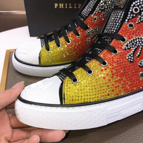 Replica Philipp Plein PP High Tops Shoes For Men #1044016 $105.00 USD for Wholesale