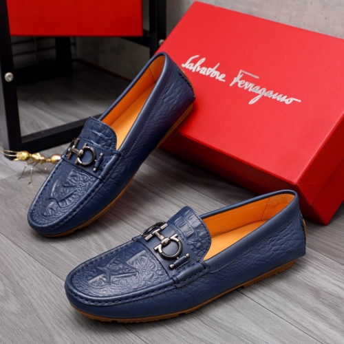 Salvatore Ferragamo Leather Shoes For Men #1044118 $68.00 USD, Wholesale Replica Salvatore Ferragamo Leather Shoes