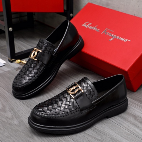 Salvatore Ferragamo Leather Shoes For Men #1044126 $88.00 USD, Wholesale Replica Salvatore Ferragamo Leather Shoes