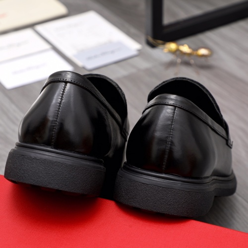 Replica Salvatore Ferragamo Leather Shoes For Men #1044126 $88.00 USD for Wholesale
