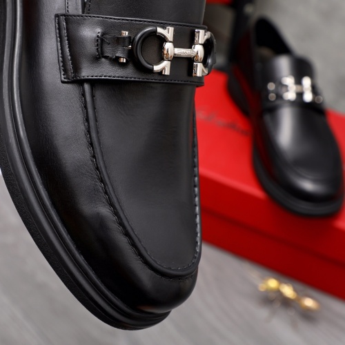 Replica Salvatore Ferragamo Leather Shoes For Men #1044127 $88.00 USD for Wholesale