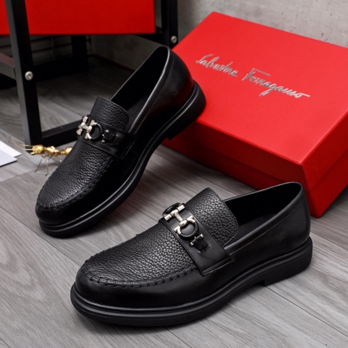Salvatore Ferragamo Leather Shoes For Men #1044128 $88.00 USD, Wholesale Replica Salvatore Ferragamo Leather Shoes