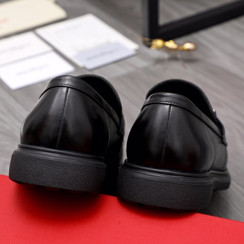 Replica Salvatore Ferragamo Leather Shoes For Men #1044128 $88.00 USD for Wholesale