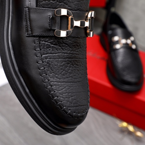 Replica Salvatore Ferragamo Leather Shoes For Men #1044136 $88.00 USD for Wholesale