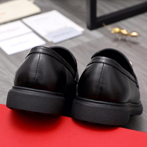 Replica Salvatore Ferragamo Leather Shoes For Men #1044136 $88.00 USD for Wholesale