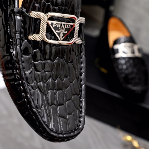 Replica Prada Leather Shoes For Men #1044164 $72.00 USD for Wholesale