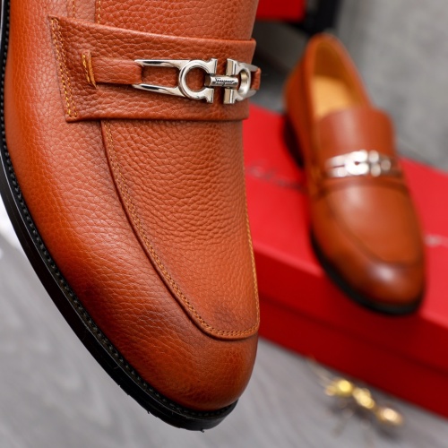 Replica Salvatore Ferragamo Leather Shoes For Men #1044190 $82.00 USD for Wholesale
