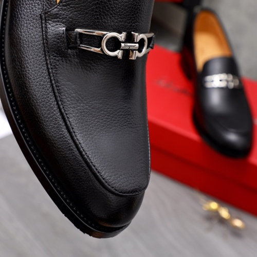Replica Salvatore Ferragamo Leather Shoes For Men #1044191 $82.00 USD for Wholesale