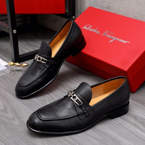 Salvatore Ferragamo Leather Shoes For Men #1044192 $82.00 USD, Wholesale Replica Salvatore Ferragamo Leather Shoes