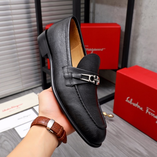 Replica Salvatore Ferragamo Leather Shoes For Men #1044192 $82.00 USD for Wholesale