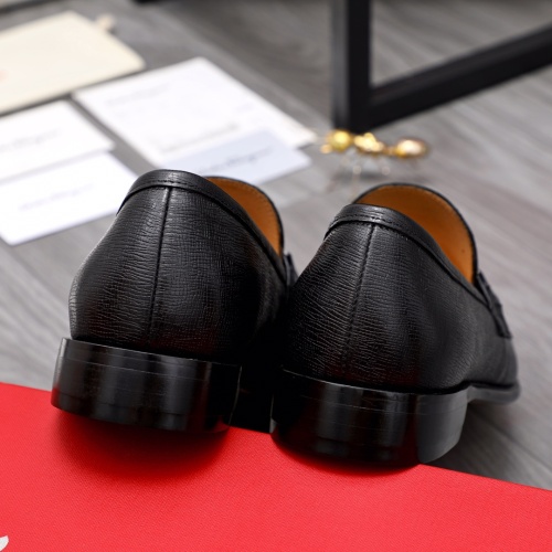 Replica Salvatore Ferragamo Leather Shoes For Men #1044192 $82.00 USD for Wholesale