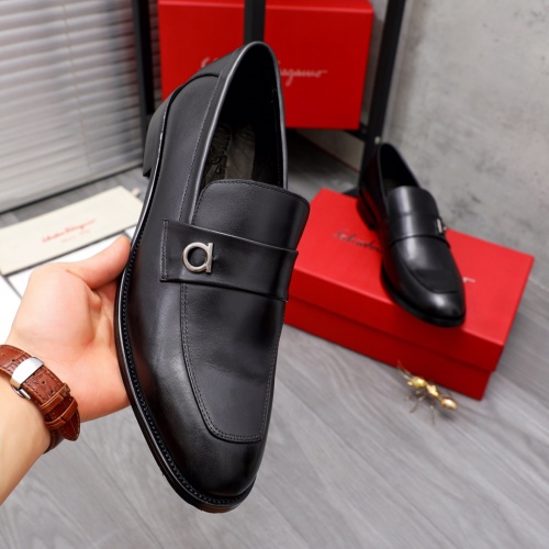 Replica Salvatore Ferragamo Leather Shoes For Men #1044193 $82.00 USD for Wholesale