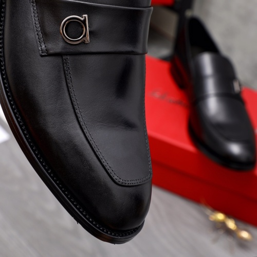 Replica Salvatore Ferragamo Leather Shoes For Men #1044193 $82.00 USD for Wholesale