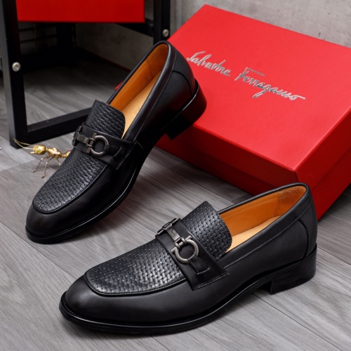 Salvatore Ferragamo Leather Shoes For Men #1044194 $82.00 USD, Wholesale Replica Salvatore Ferragamo Leather Shoes