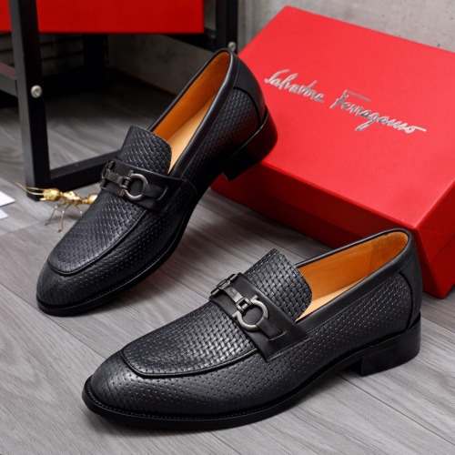 Salvatore Ferragamo Leather Shoes For Men #1044195 $82.00 USD, Wholesale Replica Salvatore Ferragamo Leather Shoes