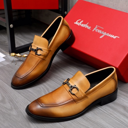 Salvatore Ferragamo Leather Shoes For Men #1044196