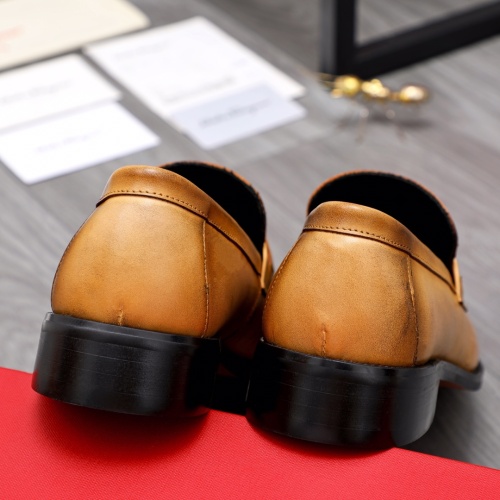 Replica Salvatore Ferragamo Leather Shoes For Men #1044196 $82.00 USD for Wholesale