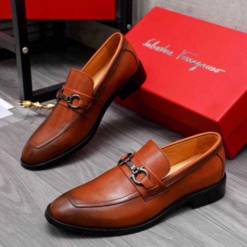 Salvatore Ferragamo Leather Shoes For Men #1044197 $82.00 USD, Wholesale Replica Salvatore Ferragamo Leather Shoes