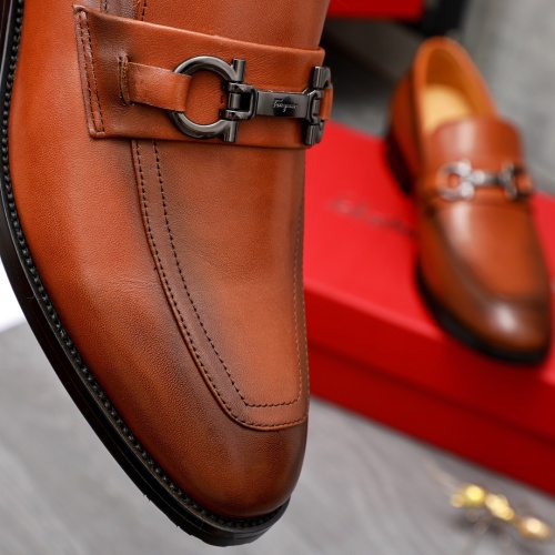 Replica Salvatore Ferragamo Leather Shoes For Men #1044197 $82.00 USD for Wholesale