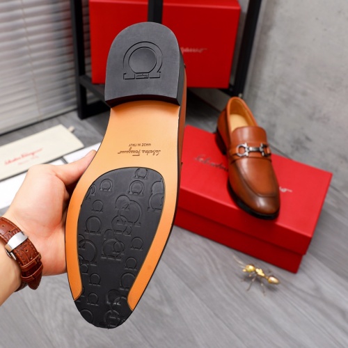 Replica Salvatore Ferragamo Leather Shoes For Men #1044197 $82.00 USD for Wholesale