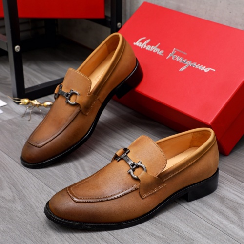 Salvatore Ferragamo Leather Shoes For Men #1044198 $82.00 USD, Wholesale Replica Salvatore Ferragamo Leather Shoes