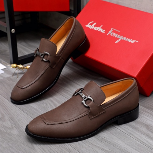 Salvatore Ferragamo Leather Shoes For Men #1044199 $82.00 USD, Wholesale Replica Salvatore Ferragamo Leather Shoes