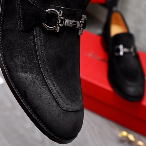 Replica Salvatore Ferragamo Leather Shoes For Men #1044200 $82.00 USD for Wholesale