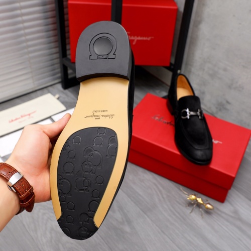 Replica Salvatore Ferragamo Leather Shoes For Men #1044200 $82.00 USD for Wholesale