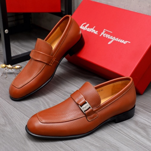 Salvatore Ferragamo Leather Shoes For Men #1044201