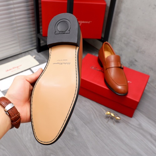 Replica Salvatore Ferragamo Leather Shoes For Men #1044201 $82.00 USD for Wholesale