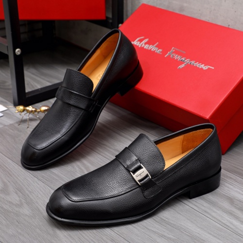 Salvatore Ferragamo Leather Shoes For Men #1044202 $82.00 USD, Wholesale Replica Salvatore Ferragamo Leather Shoes