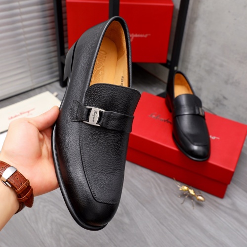 Replica Salvatore Ferragamo Leather Shoes For Men #1044202 $82.00 USD for Wholesale