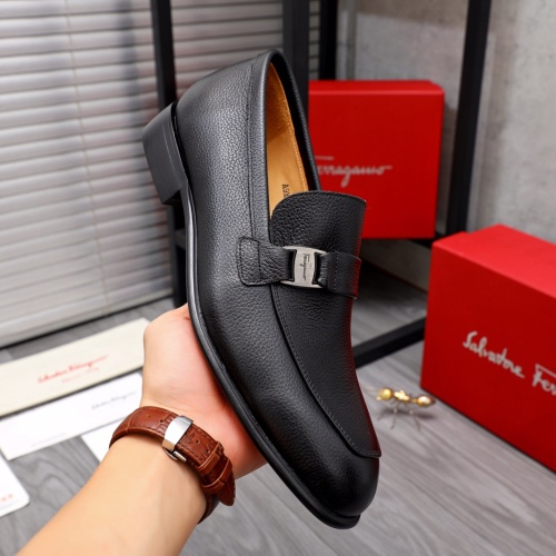 Replica Salvatore Ferragamo Leather Shoes For Men #1044202 $82.00 USD for Wholesale