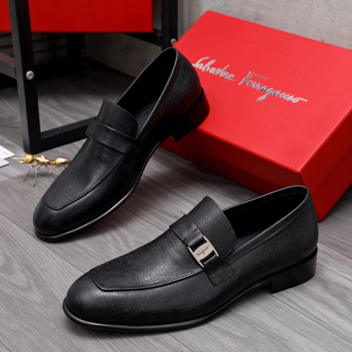 Salvatore Ferragamo Leather Shoes For Men #1044204 $82.00 USD, Wholesale Replica Salvatore Ferragamo Leather Shoes