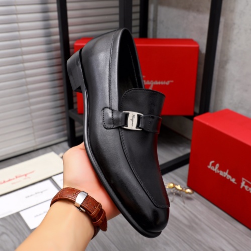 Replica Salvatore Ferragamo Leather Shoes For Men #1044205 $82.00 USD for Wholesale