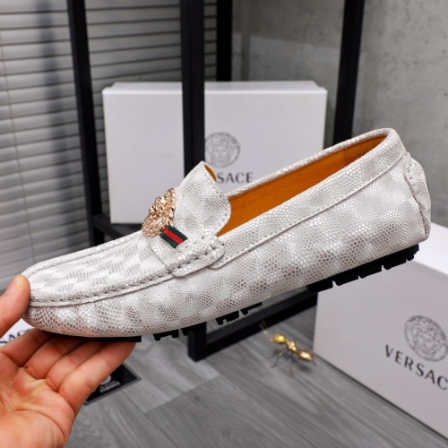 Replica Versace Leather Shoes For Men #1044286 $68.00 USD for Wholesale