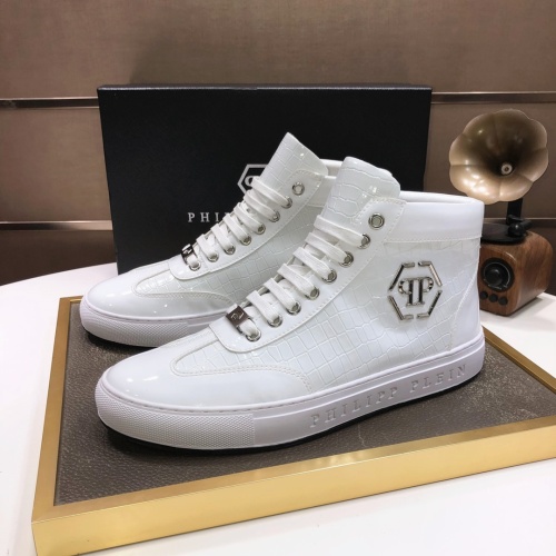 Philipp Plein PP High Tops Shoes For Men #1044299 $88.00 USD, Wholesale Replica Philipp Plein PP High Tops Shoes