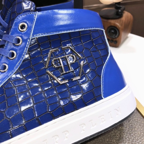 Replica Philipp Plein PP High Tops Shoes For Men #1044300 $88.00 USD for Wholesale