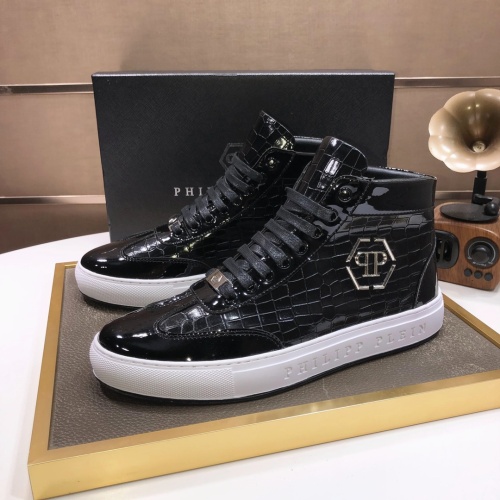 Philipp Plein PP High Tops Shoes For Men #1044301 $88.00 USD, Wholesale Replica Philipp Plein PP High Tops Shoes