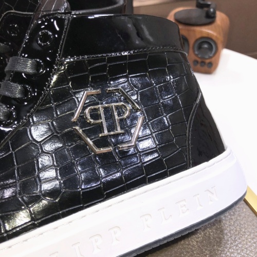 Replica Philipp Plein PP High Tops Shoes For Men #1044301 $88.00 USD for Wholesale